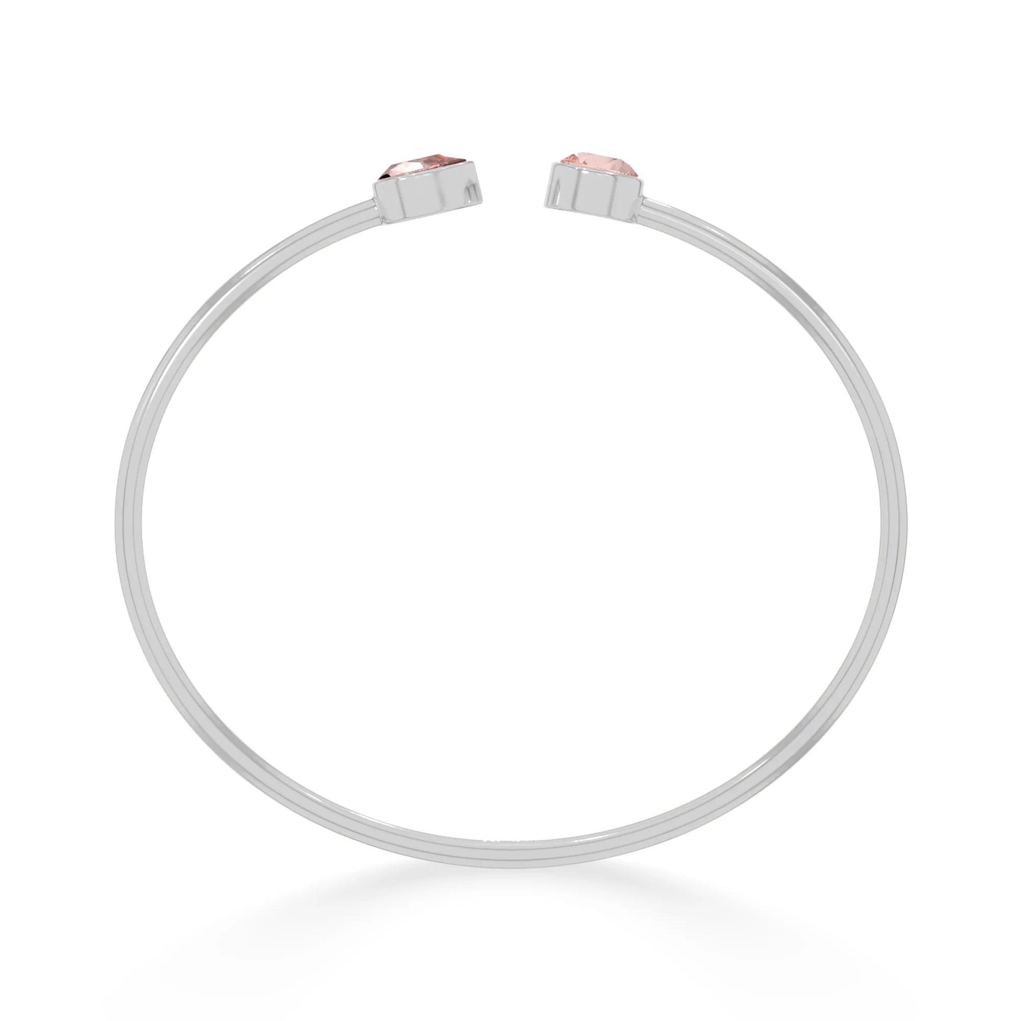 morganite cut bracelet