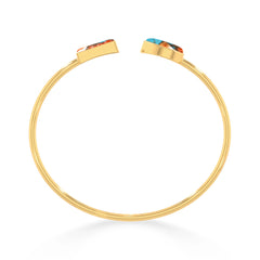 spiny oyster turquoise cab bracelet