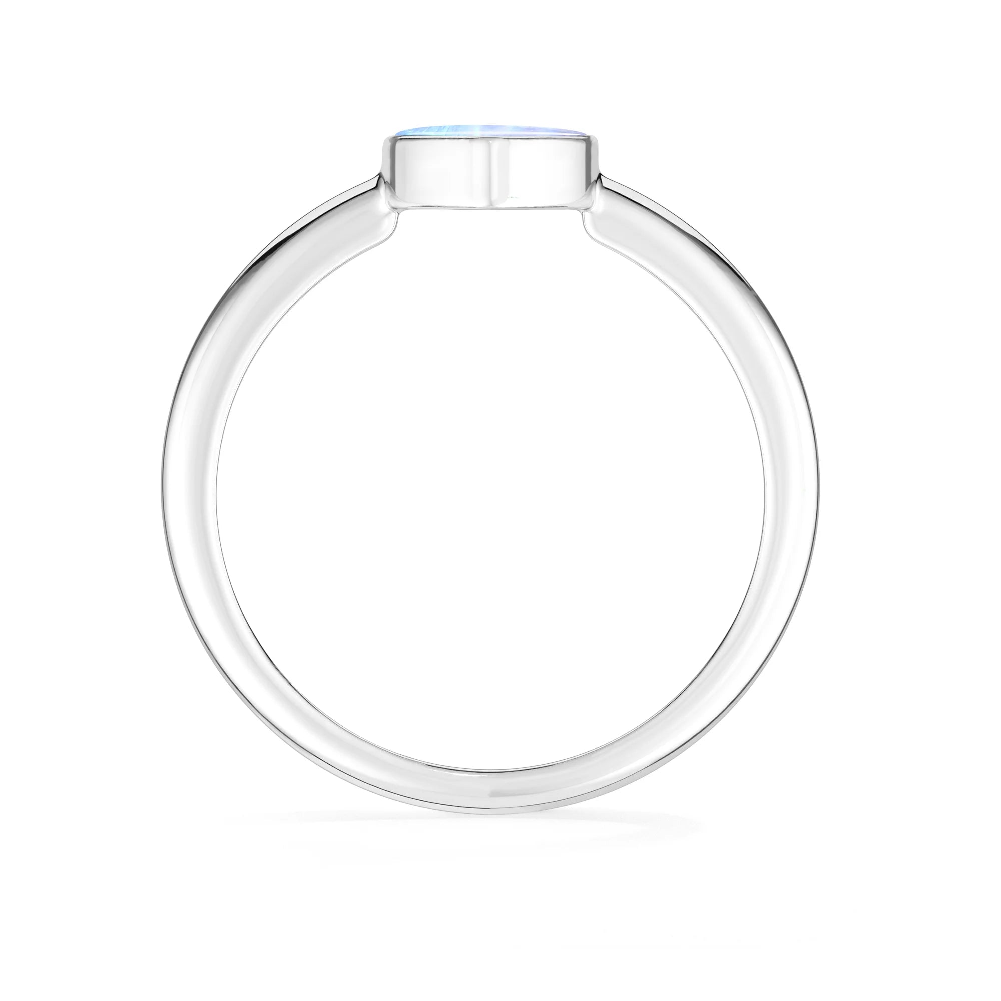 pink spiny-oyster bezel-set ring