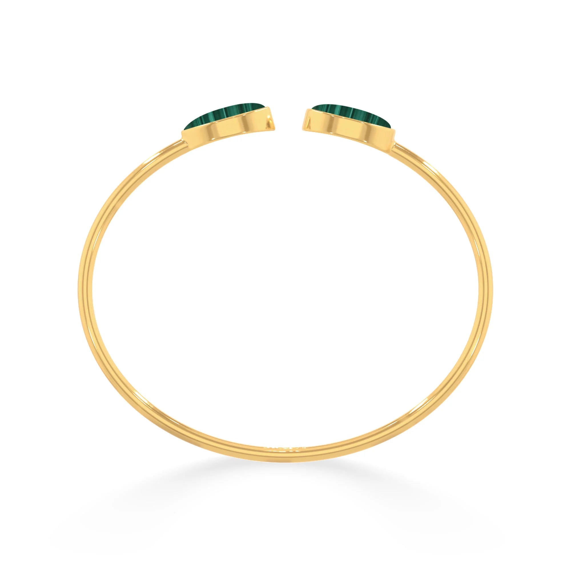 malachite cab bracelet