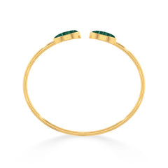 malachite cab bracelet