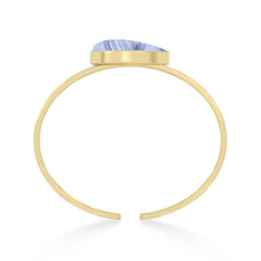 blue lace agate rough bracelet