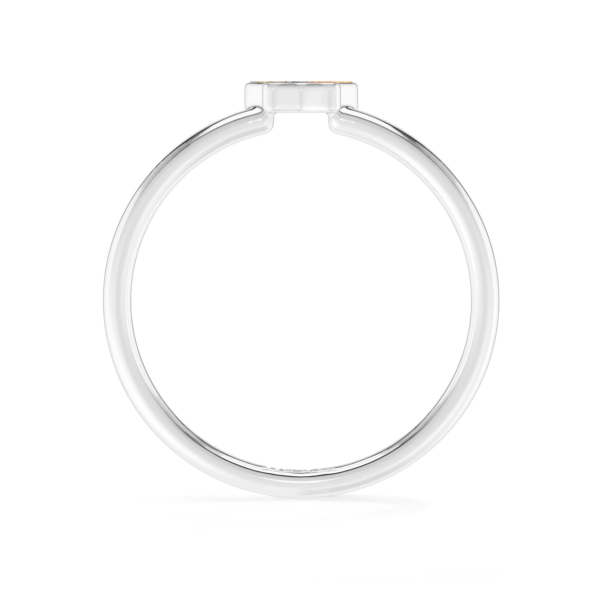 bumble bee stackable bezel-set ring