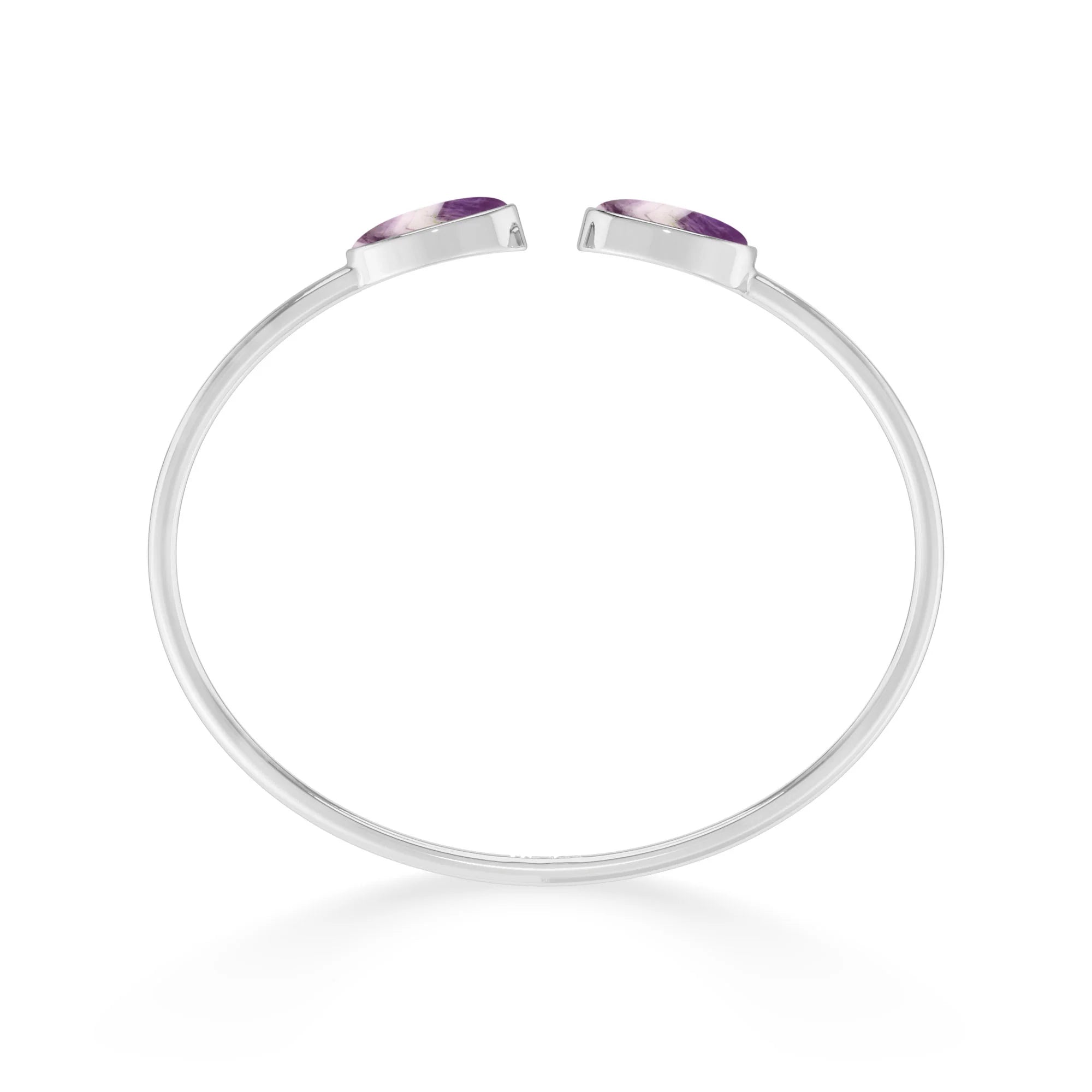chevron amethyst cab bracelet
