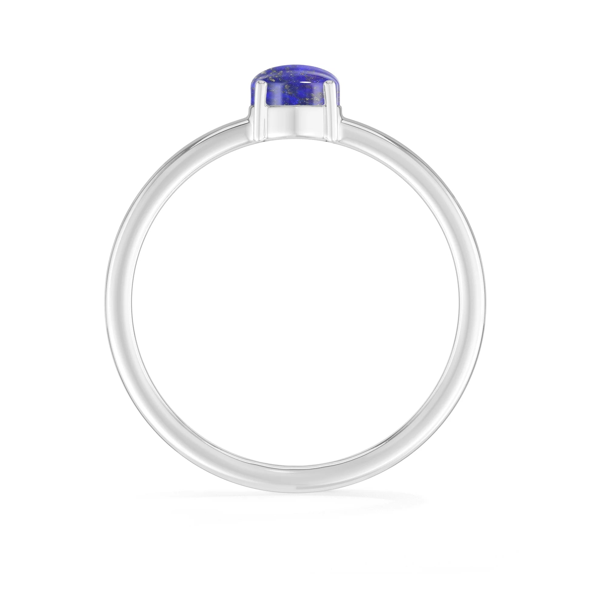 london blue topaz stackable prong-set ring