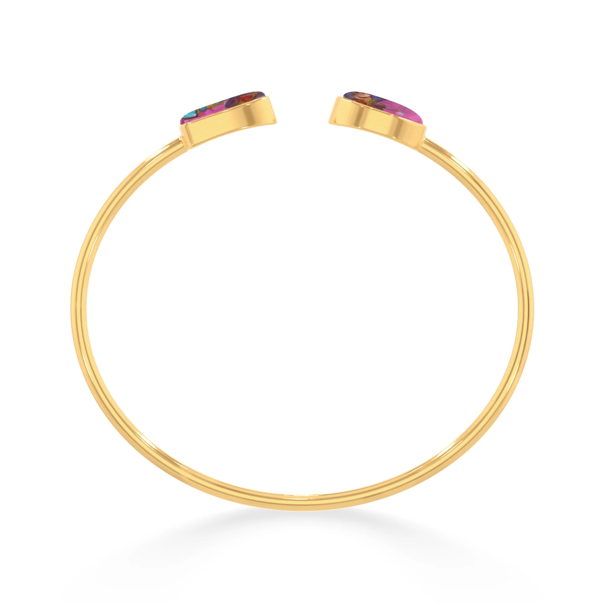 pink spiny oyster cab bracelet