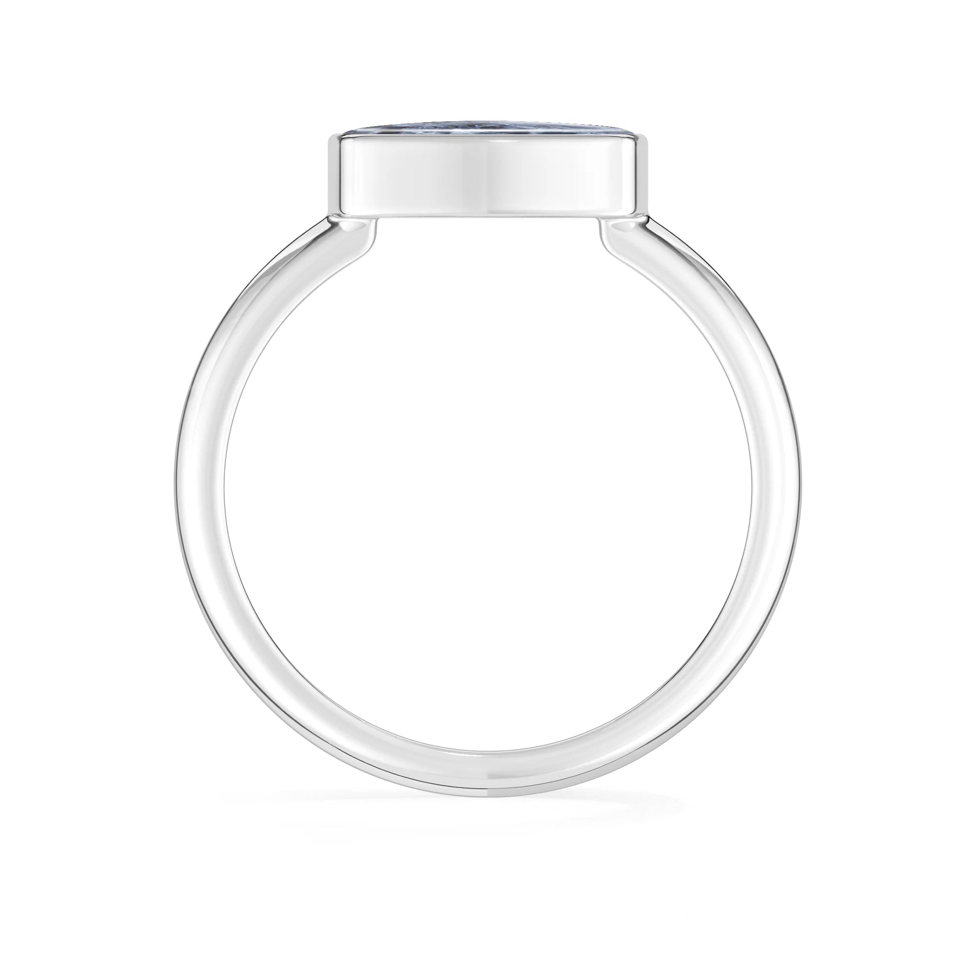 pietersite bezel-set ring