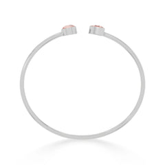 morganite cut bracelet