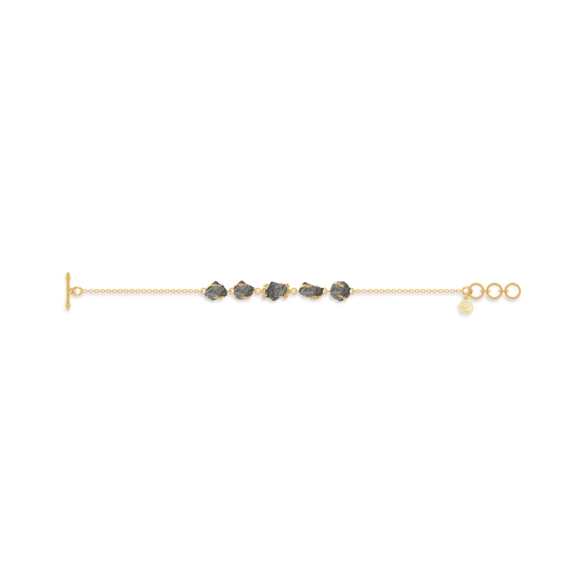 meteorite rough bracelet