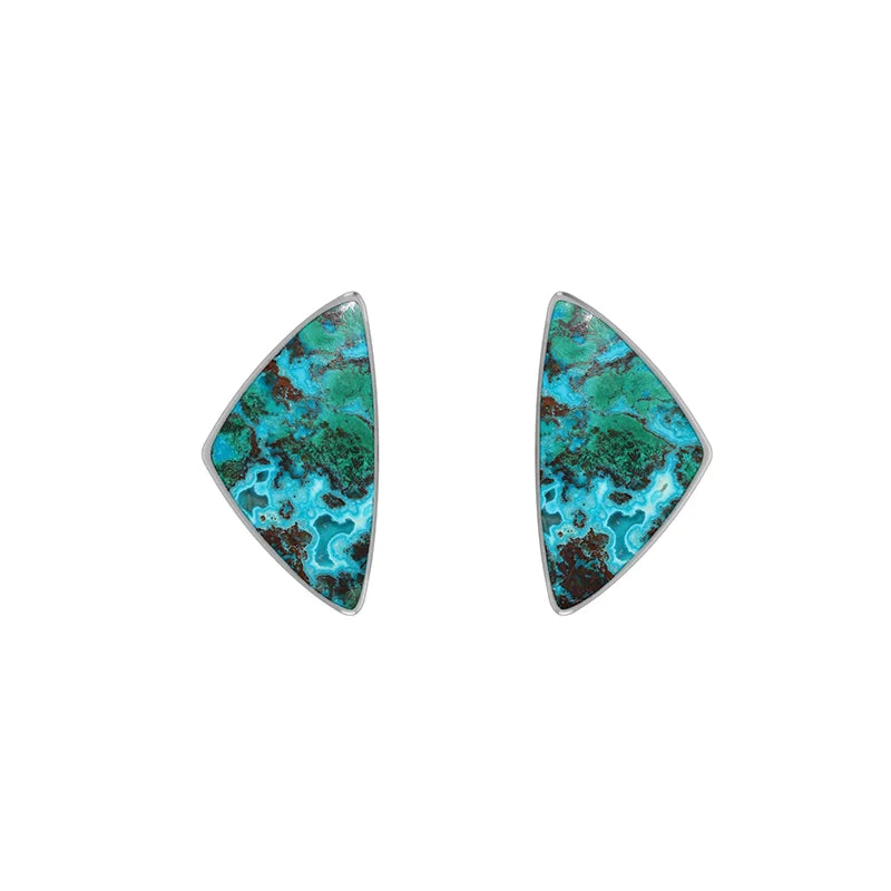 chrysocolla earrings