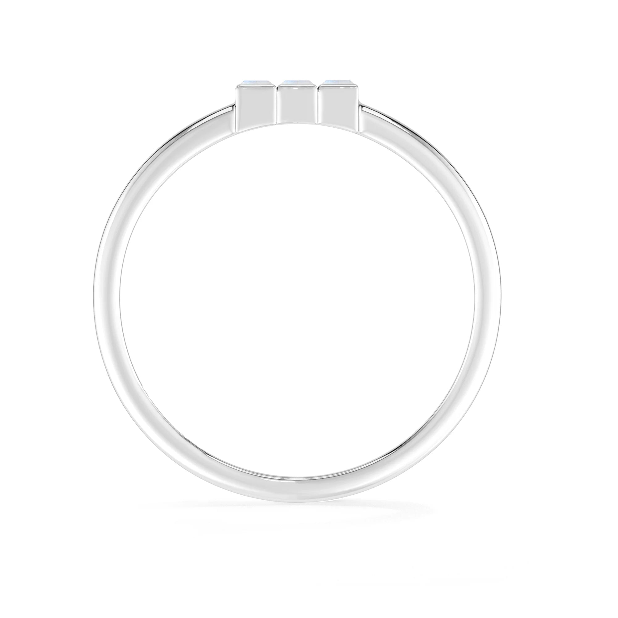 rainbow-moonstone stackable prong-set ring