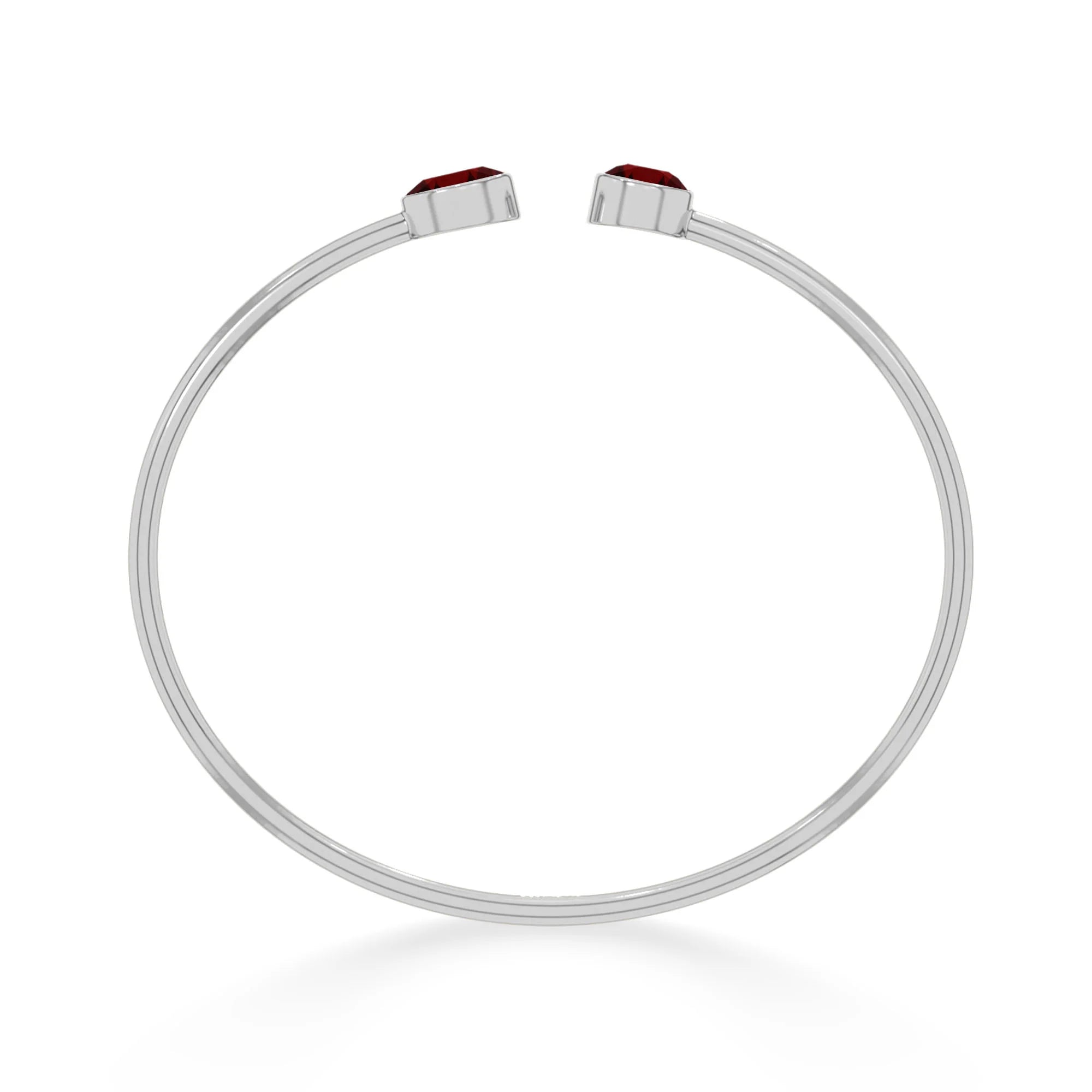 garnet cut bracelet