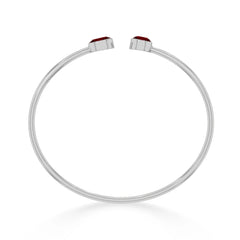 garnet cut bracelet
