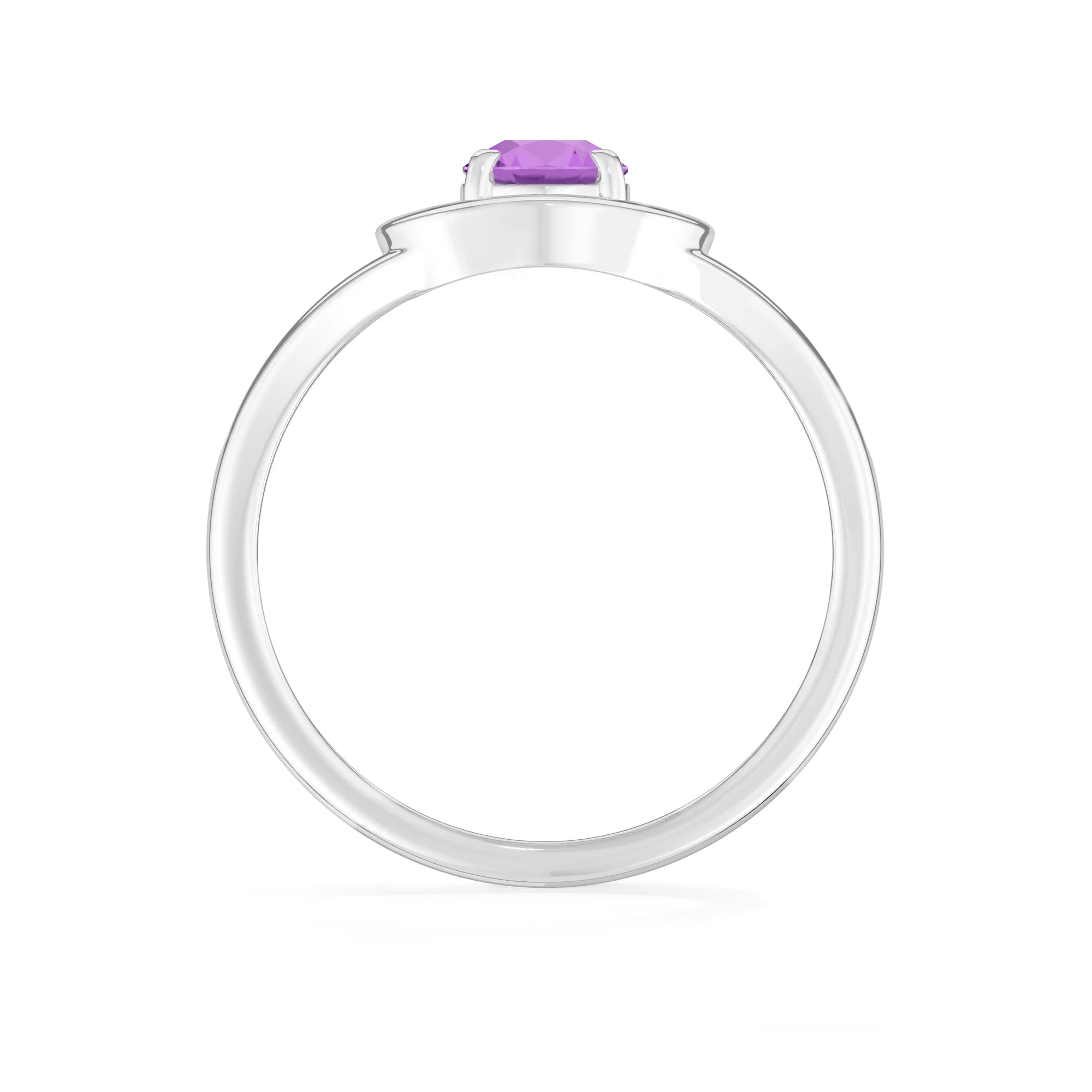 natural amethyst ring