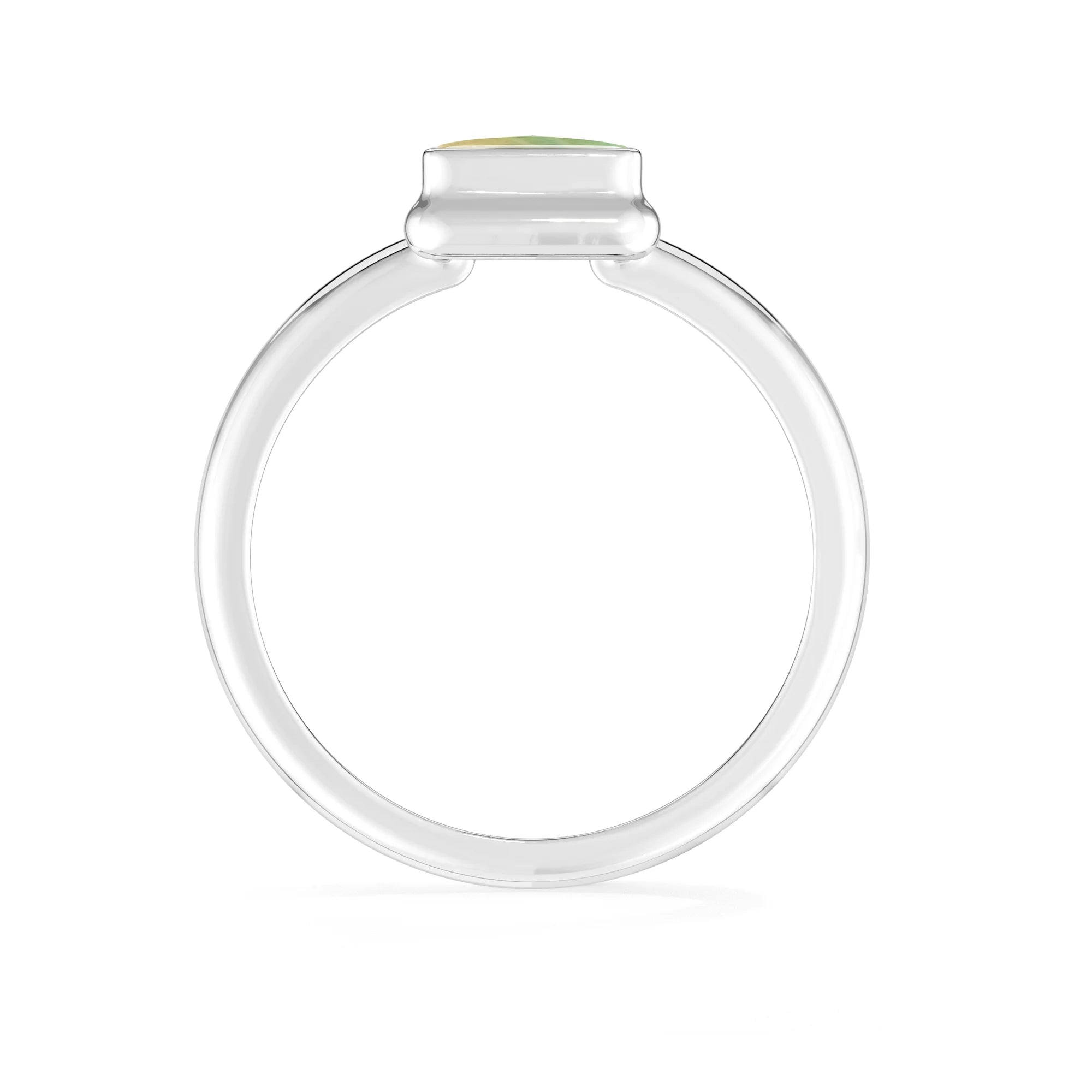 fluorite bezel-set ring