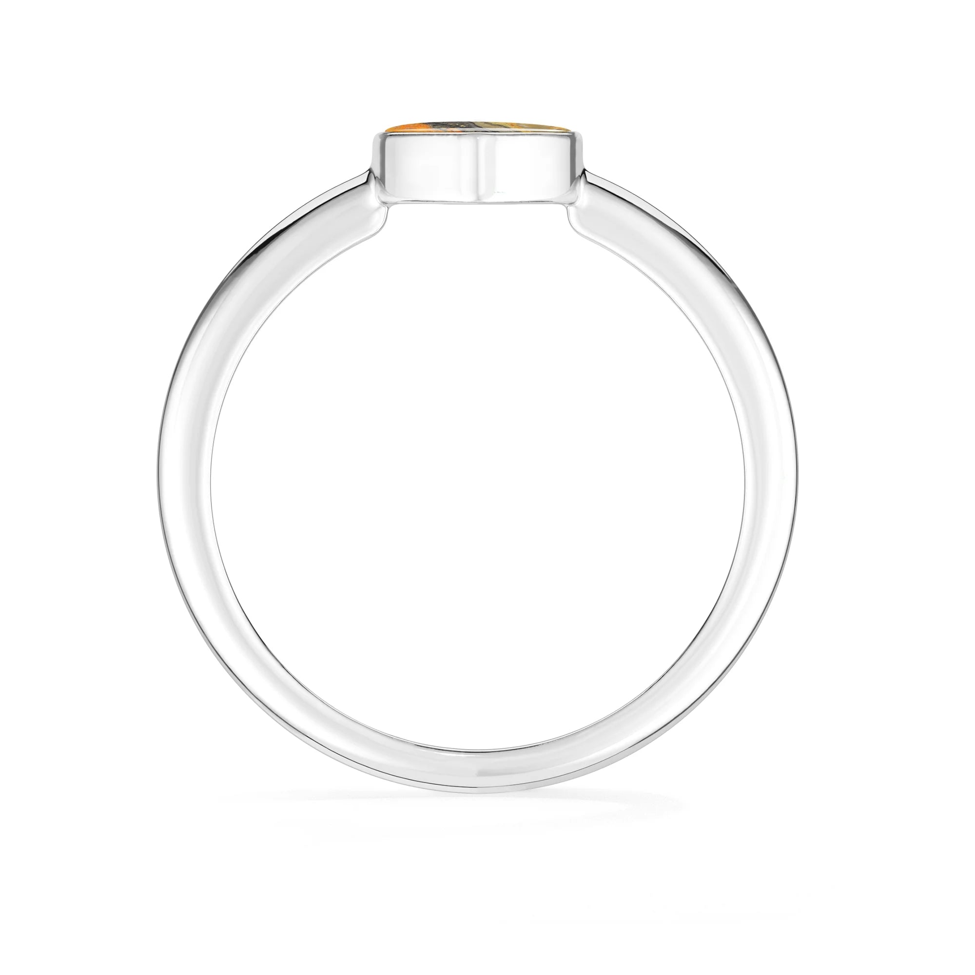 bumble bee bezel-set ring
