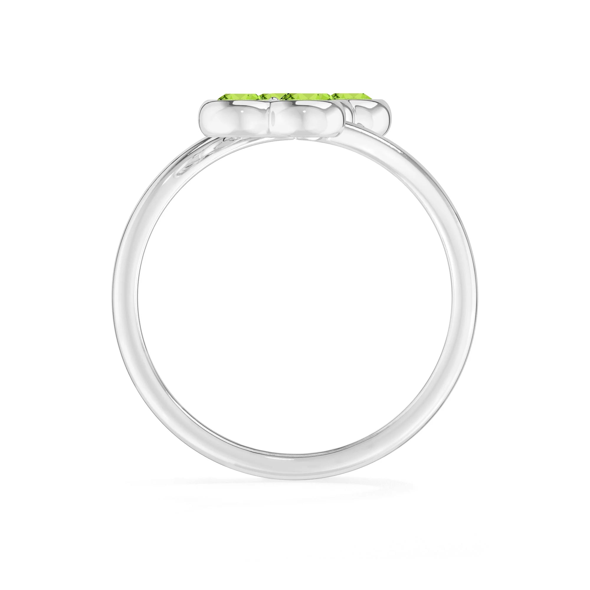 peridot bezel-set ring