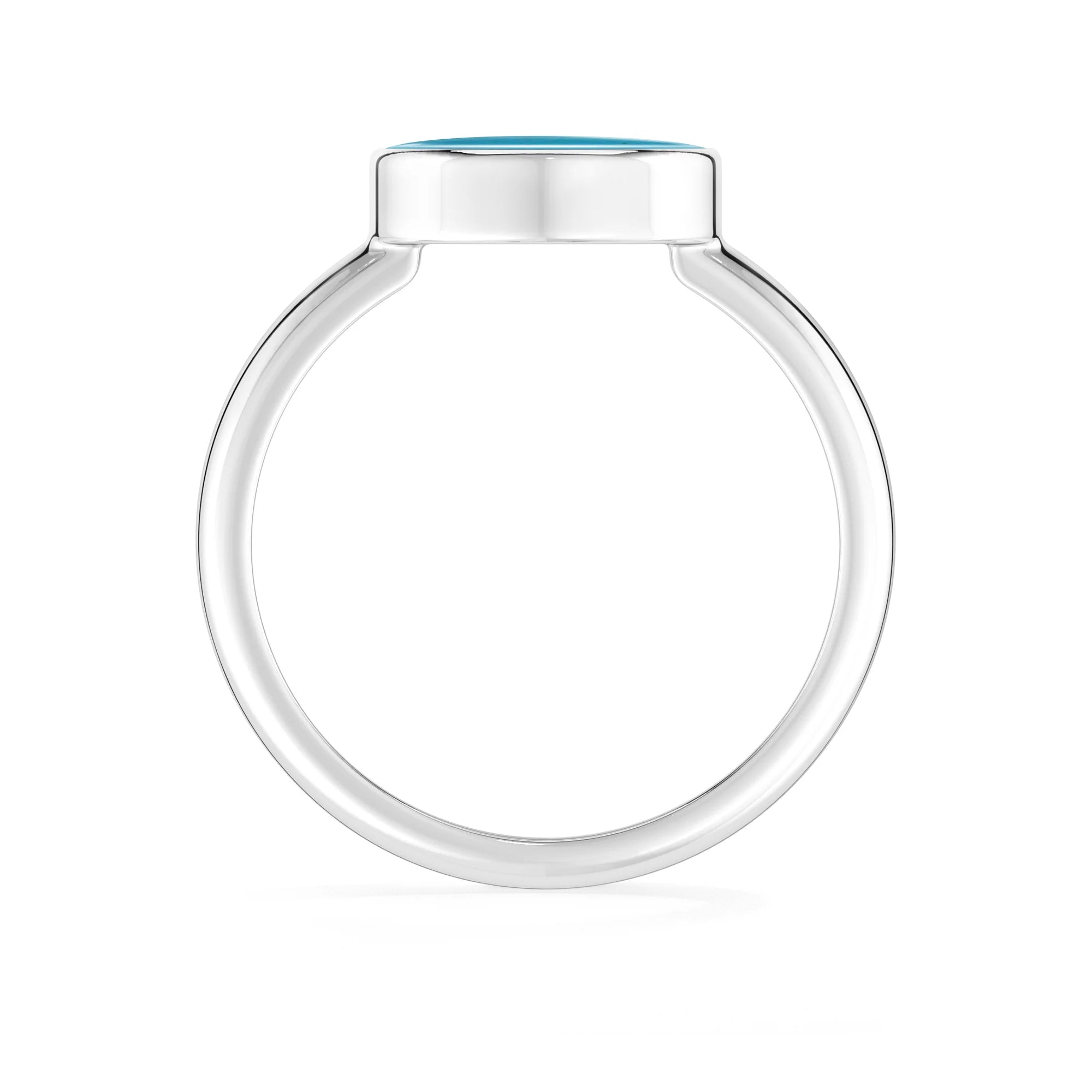 turquoise bezel-set ring
