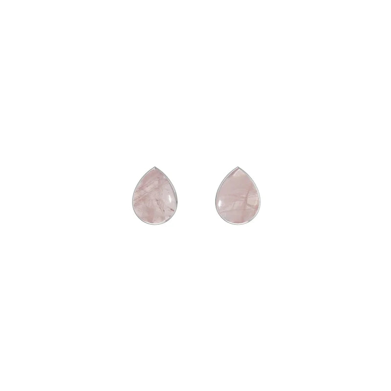 rose quartz earrings 