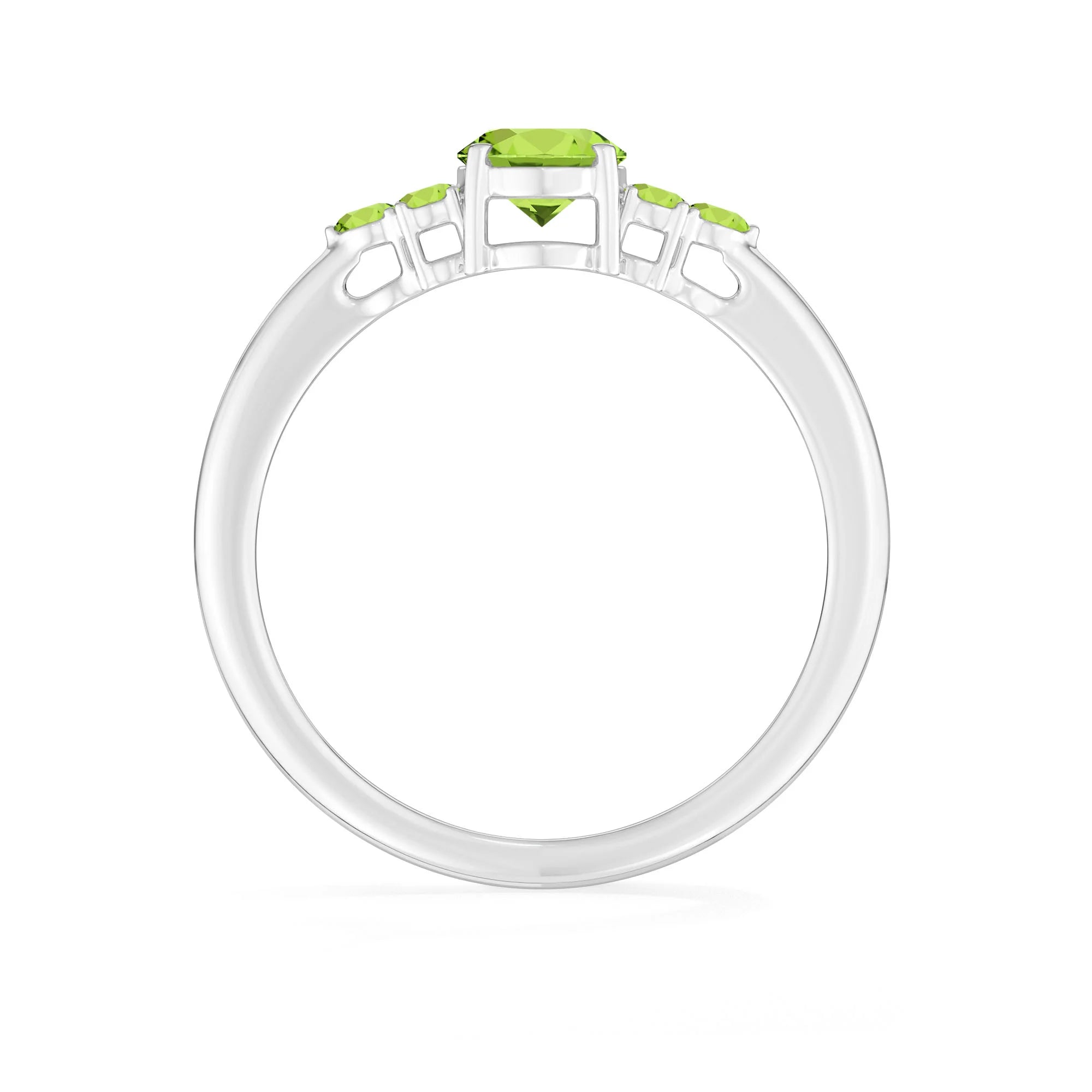peridot prong-set ring