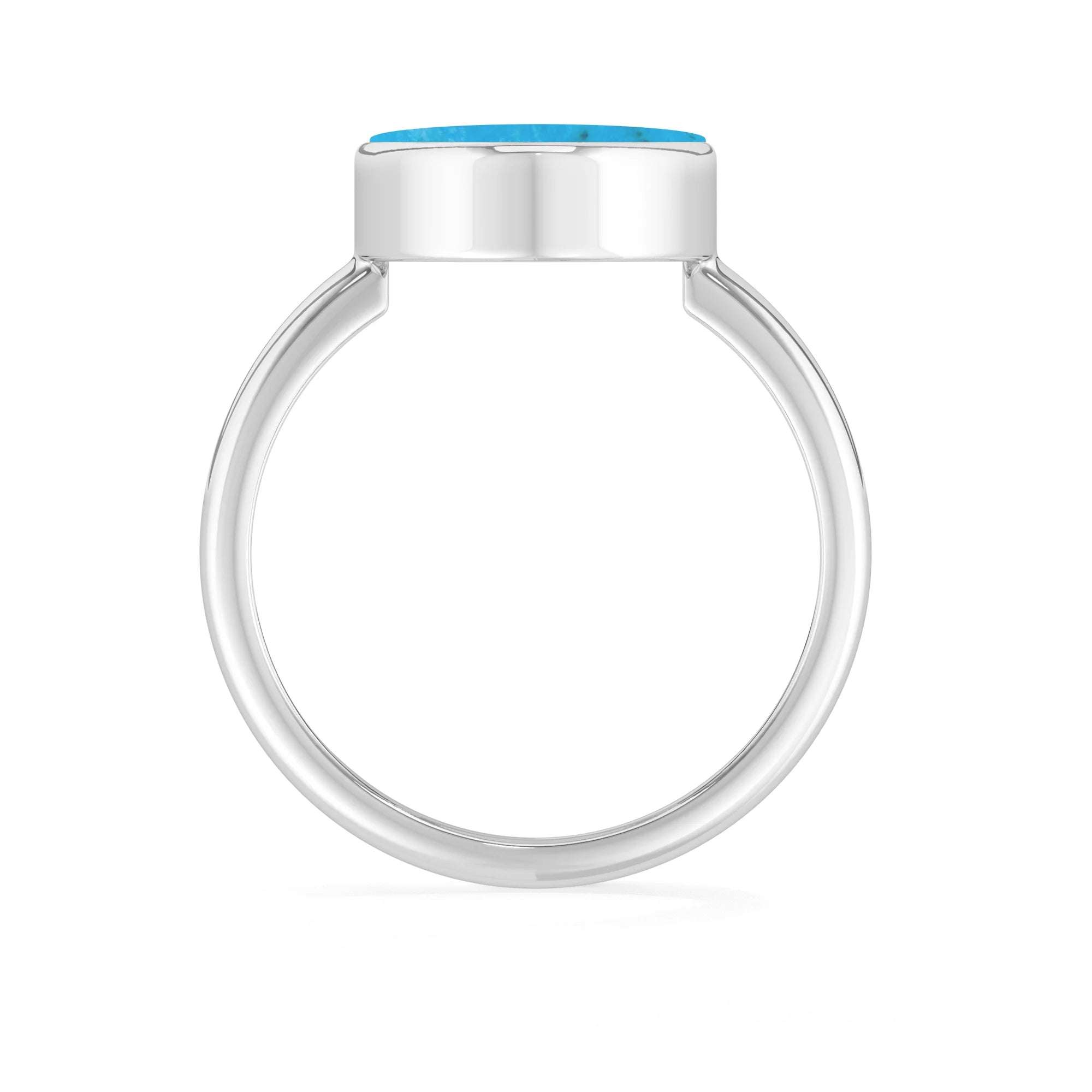 turquoise bezel-set ring