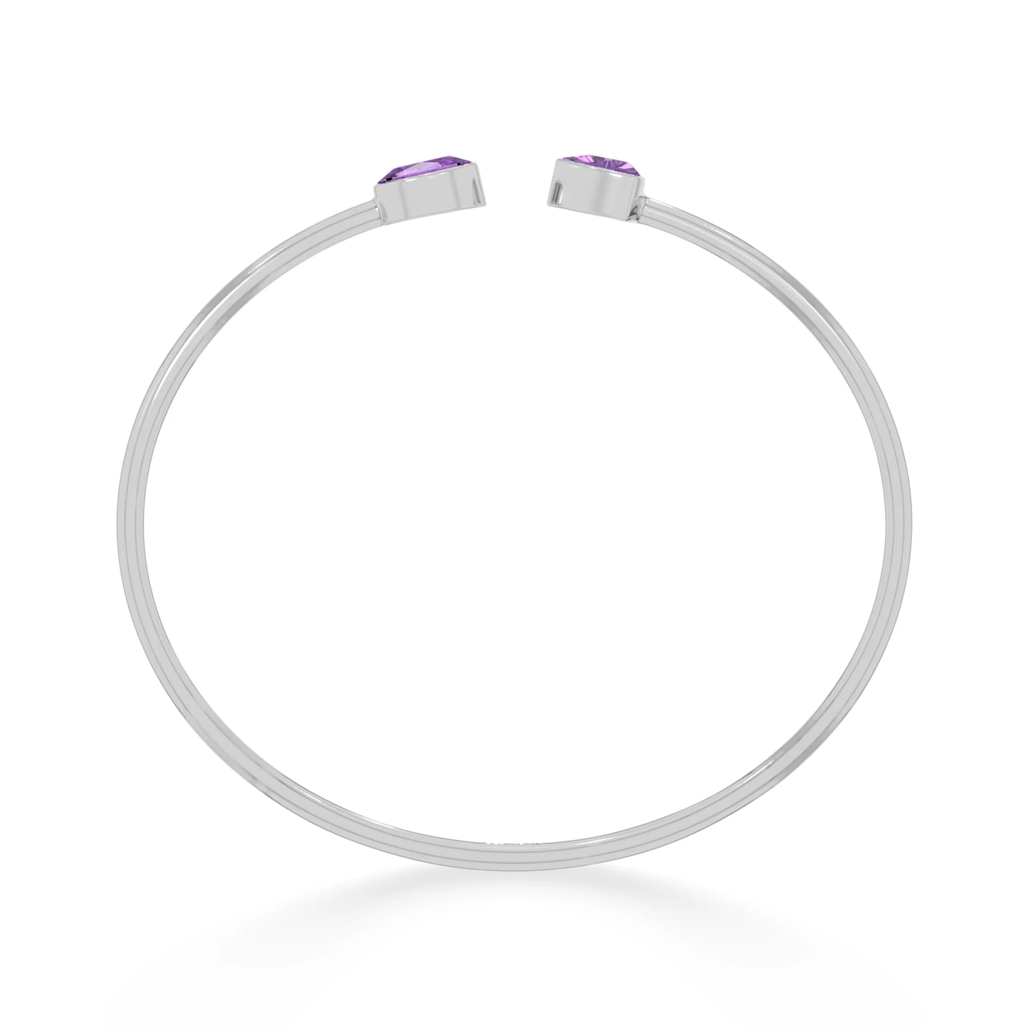 amethyst cut bracelet