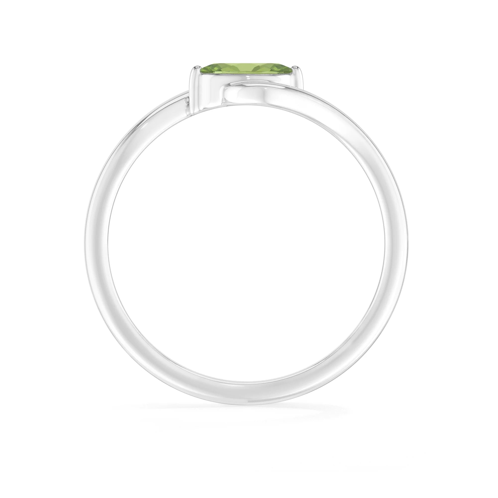 peridot prong-set ring