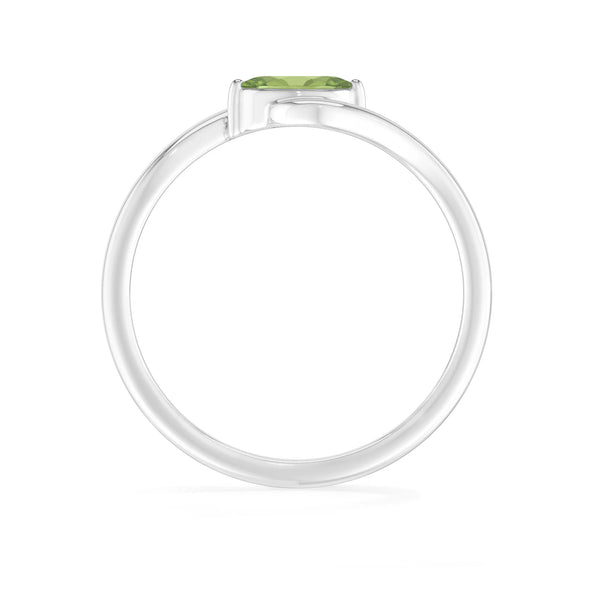 peridot prong-set ring