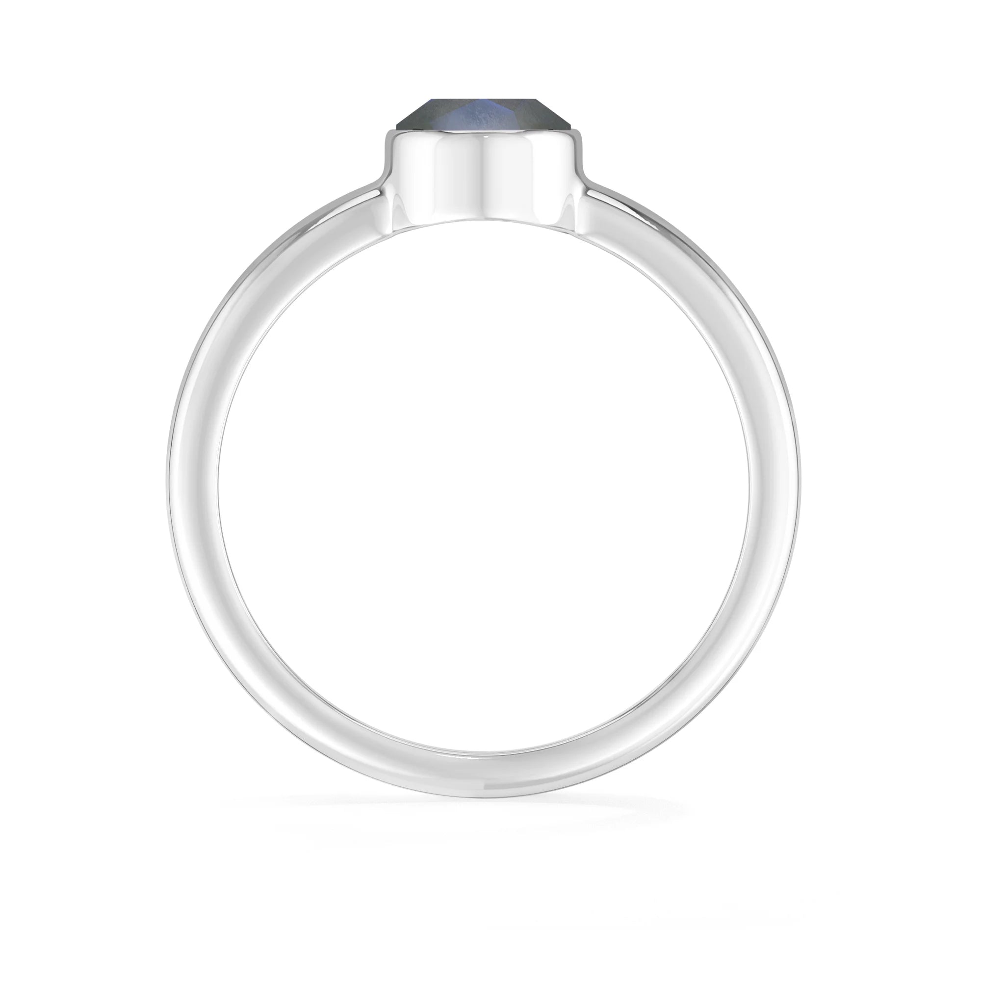 labradorite bezel-set ring