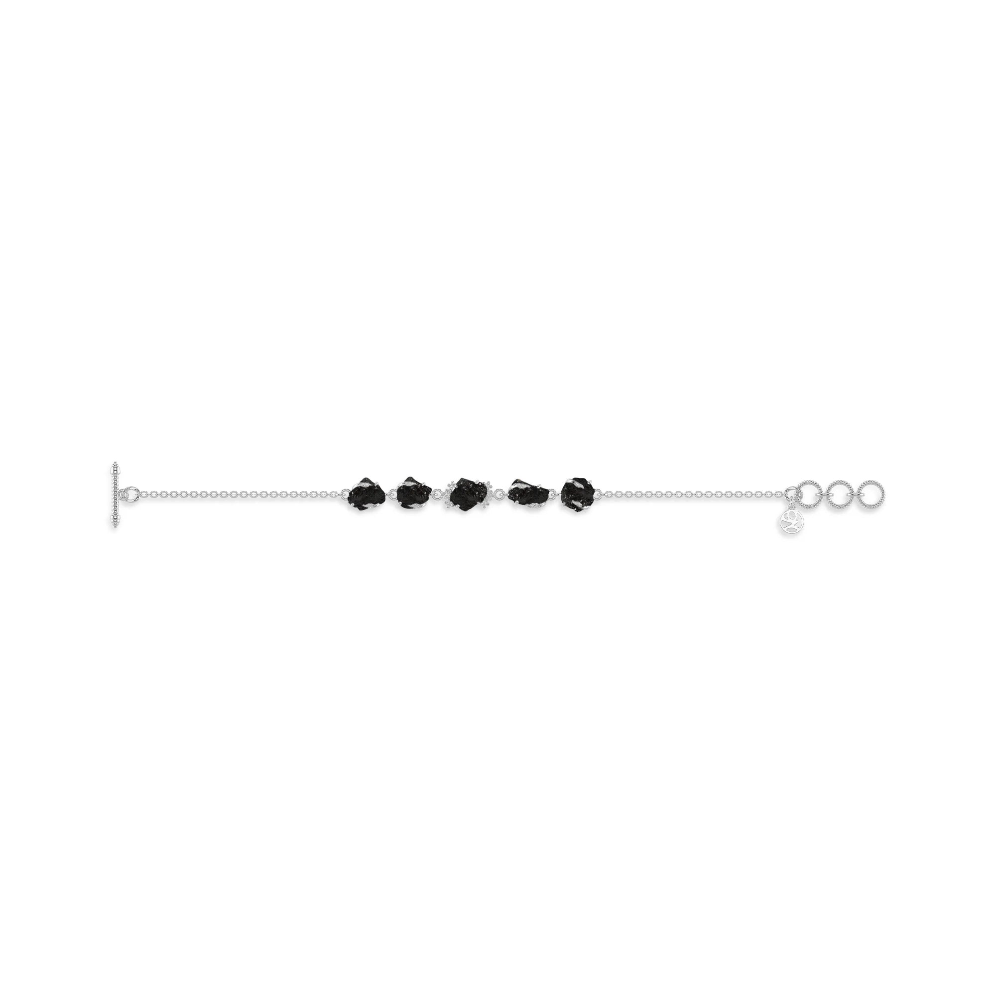 black-tourmaline rough bracelet