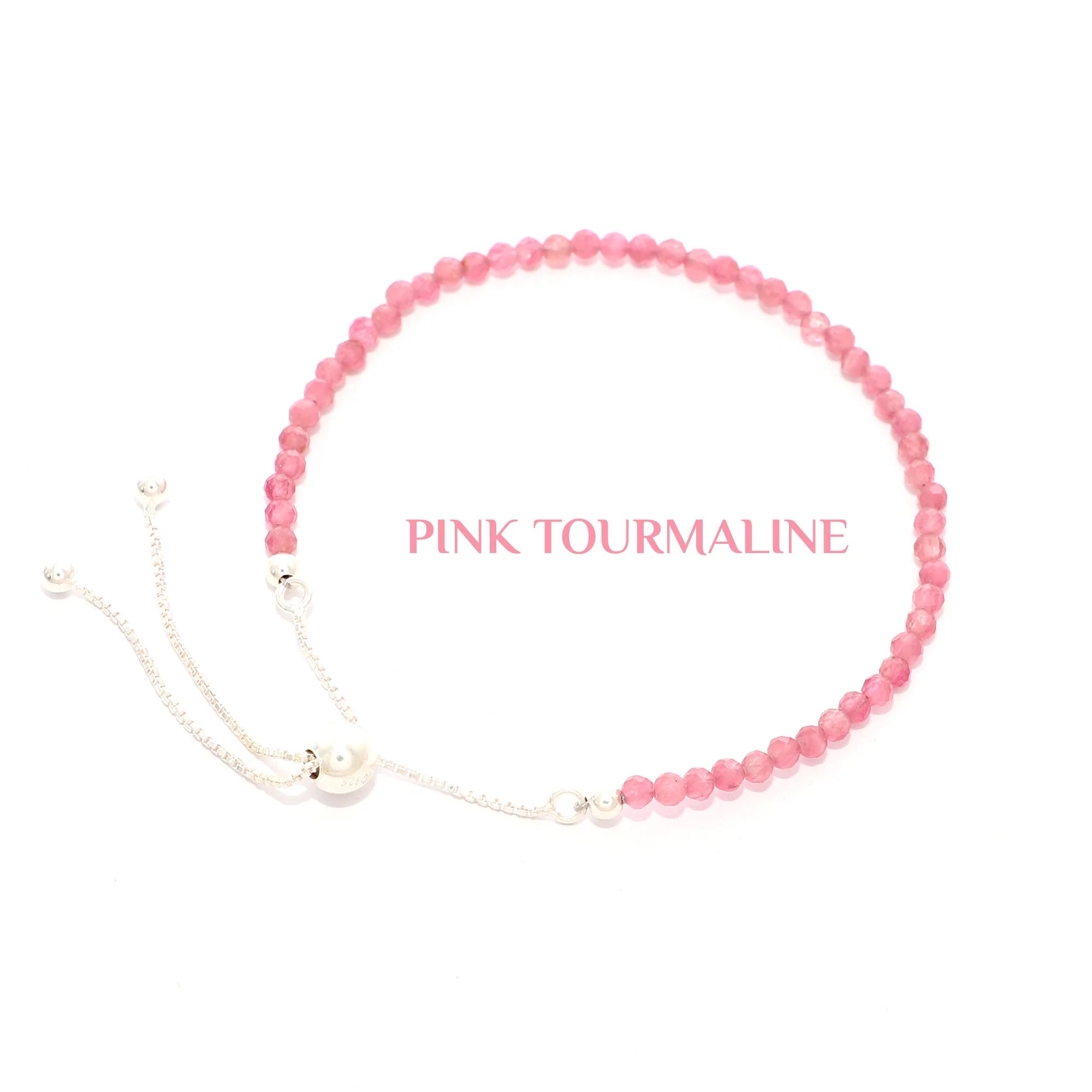pink tourmaline cut bracelet