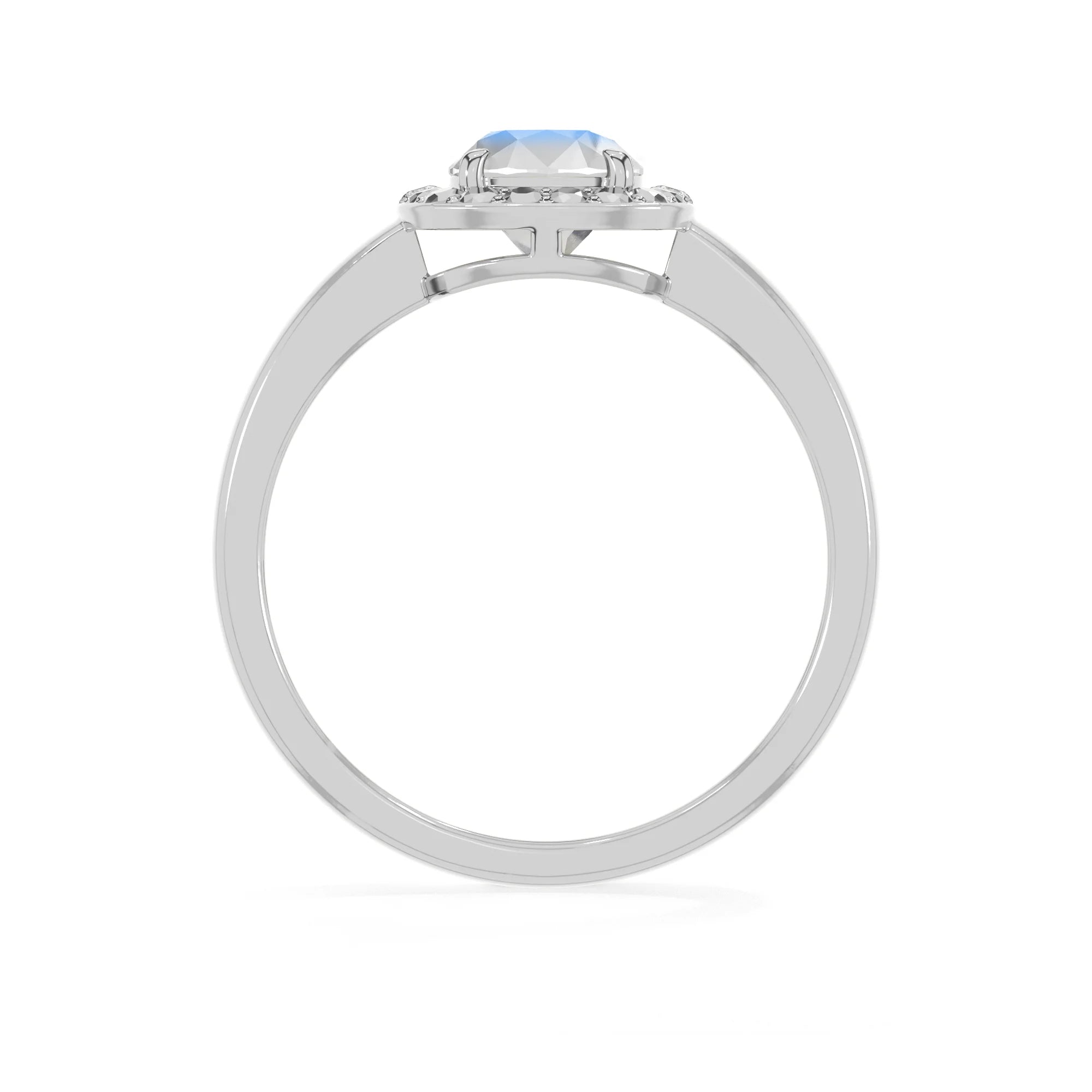 rainbow-moonstone stackable prong-set ring