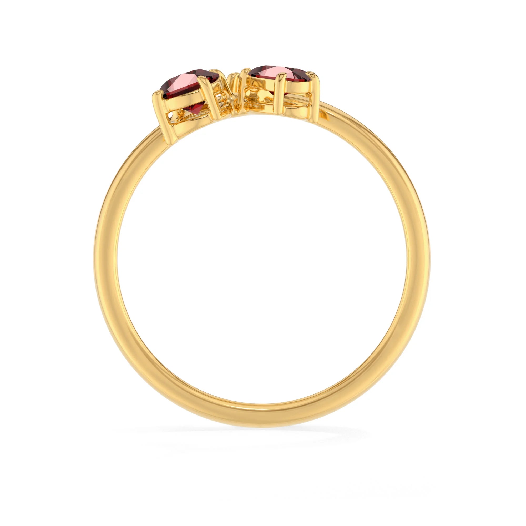garnet prong-set ring