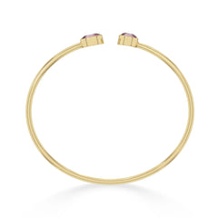 pink tourmaline cut bracelet