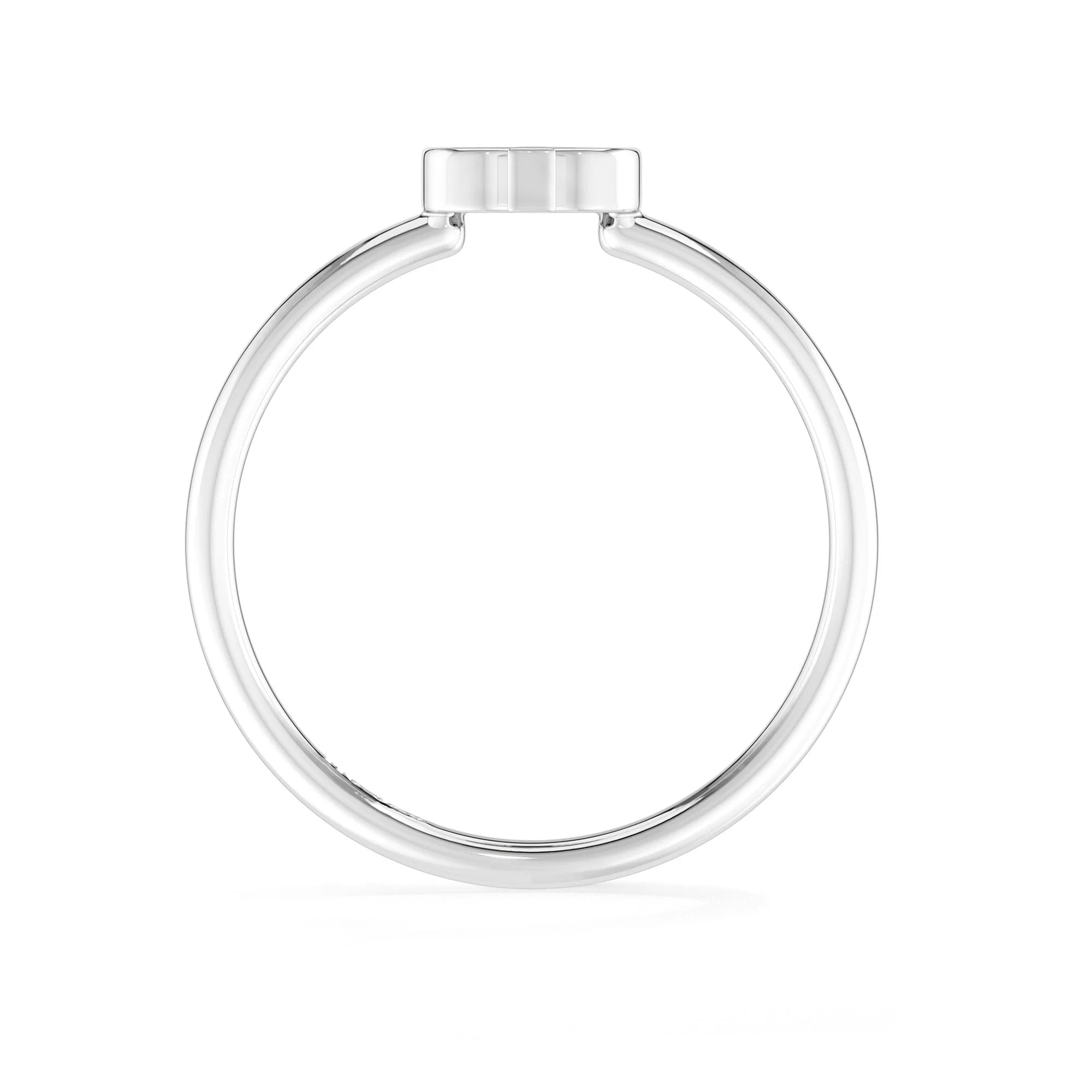 bumble bee stackable bezel-set ring