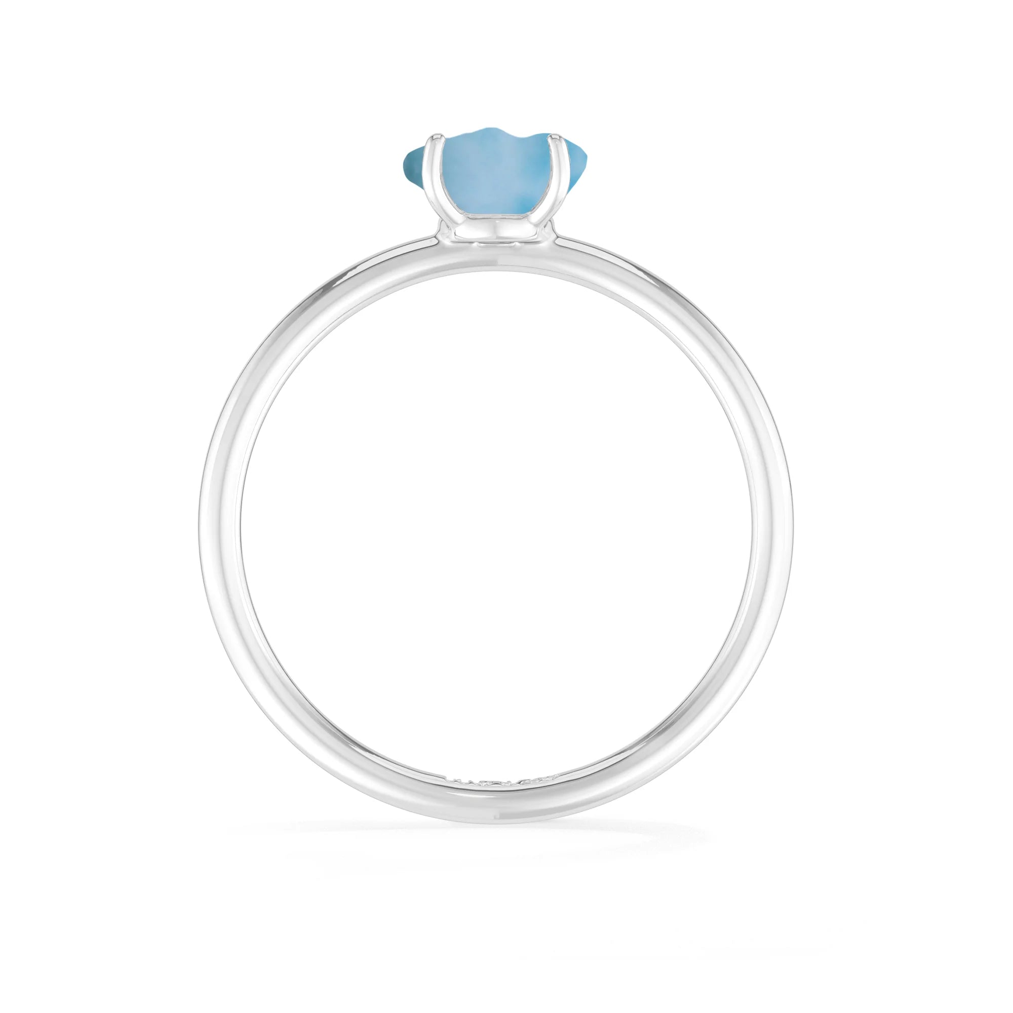larimar stackable prong-set ring