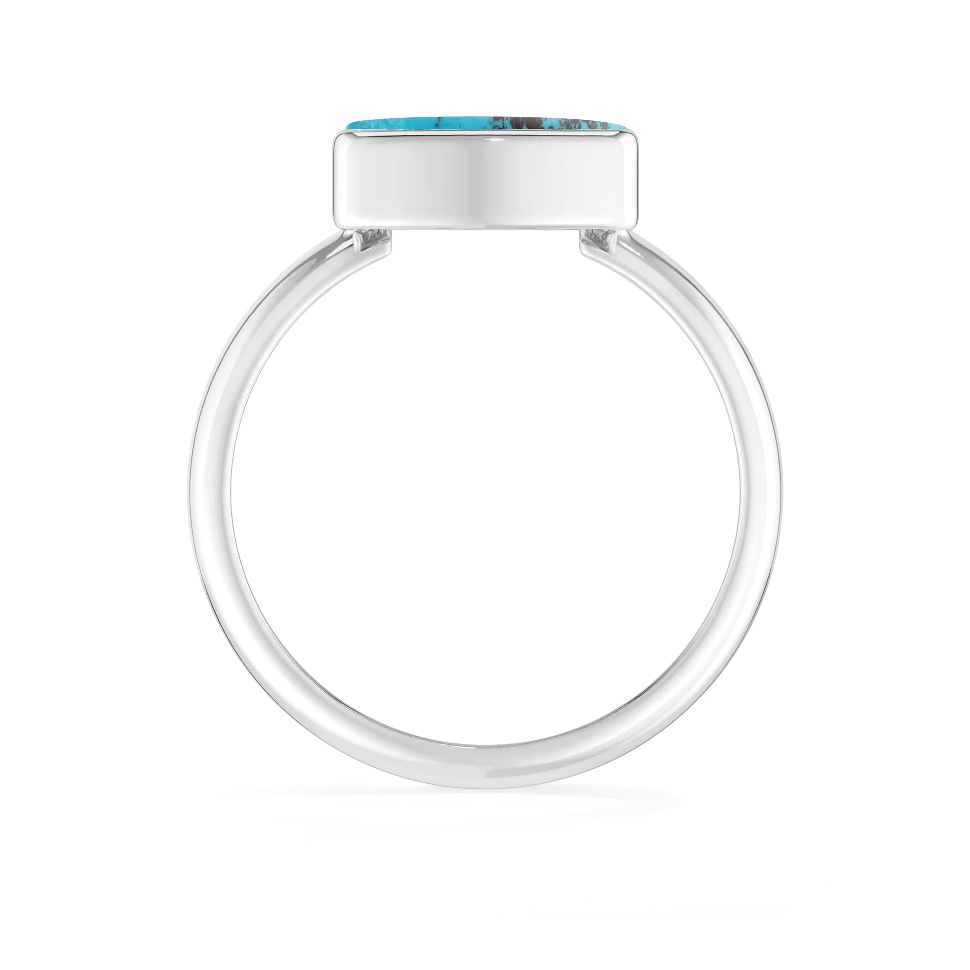 shattuckite bezel-set ring