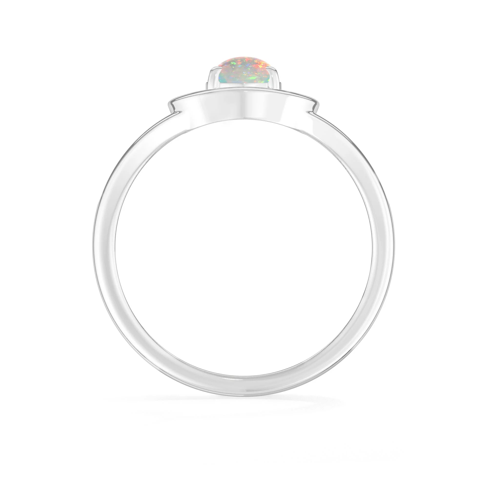 natural ethiopian opal ring