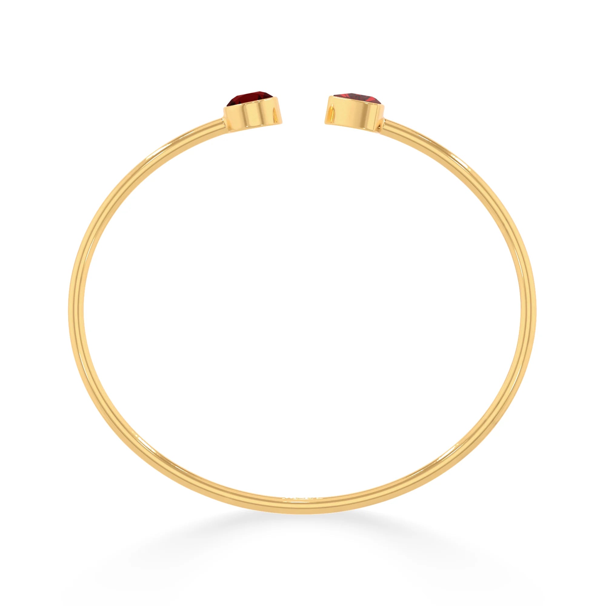 garnet cut bracelet