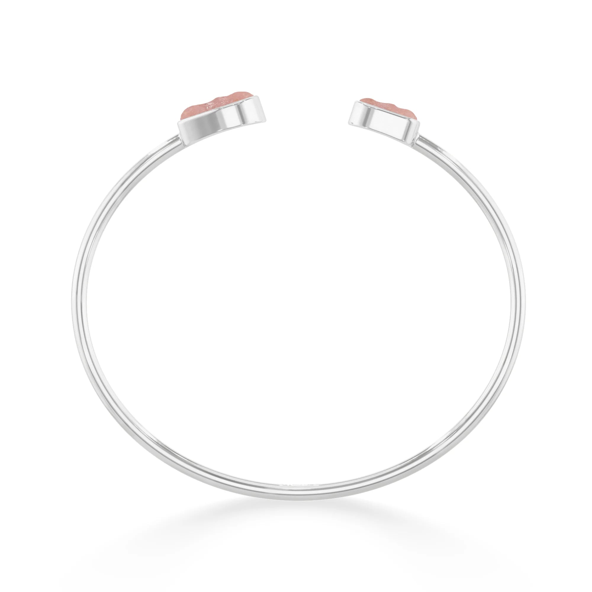 rose quartz twister bracelet