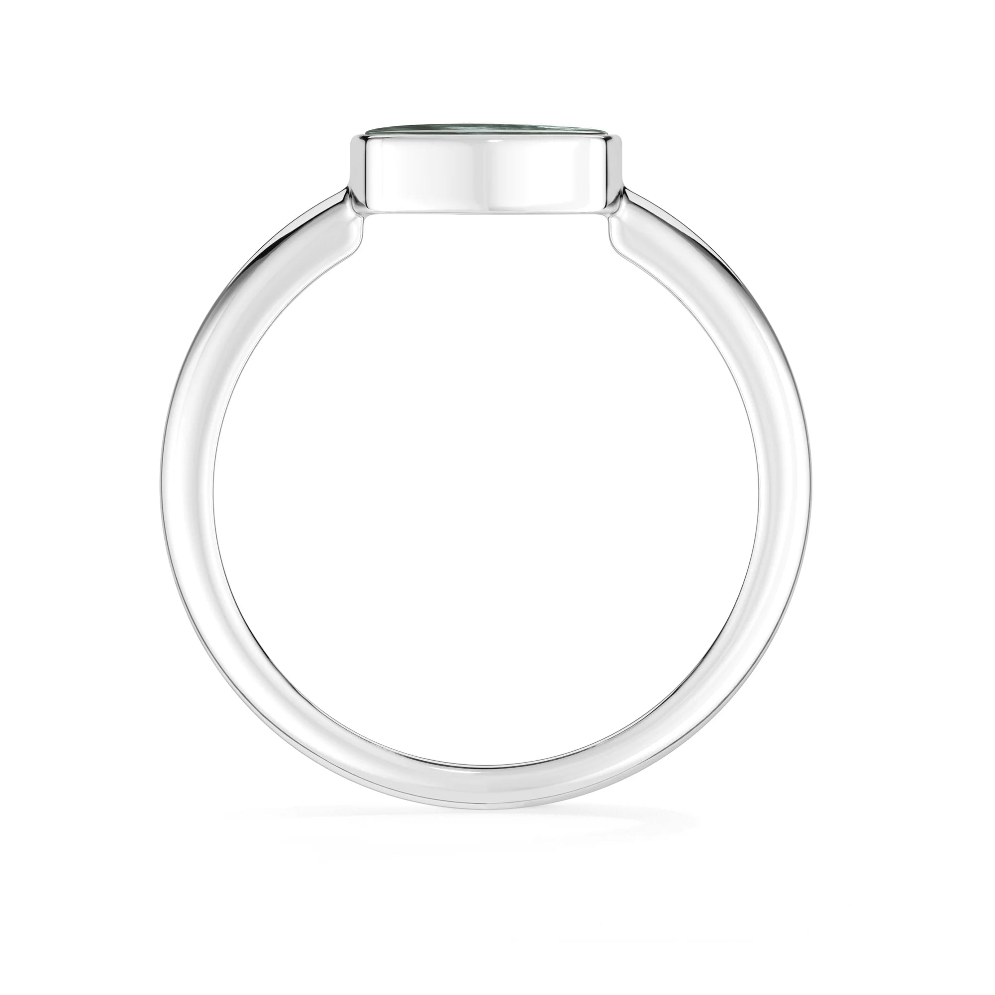 rose quartz bezel-set ring