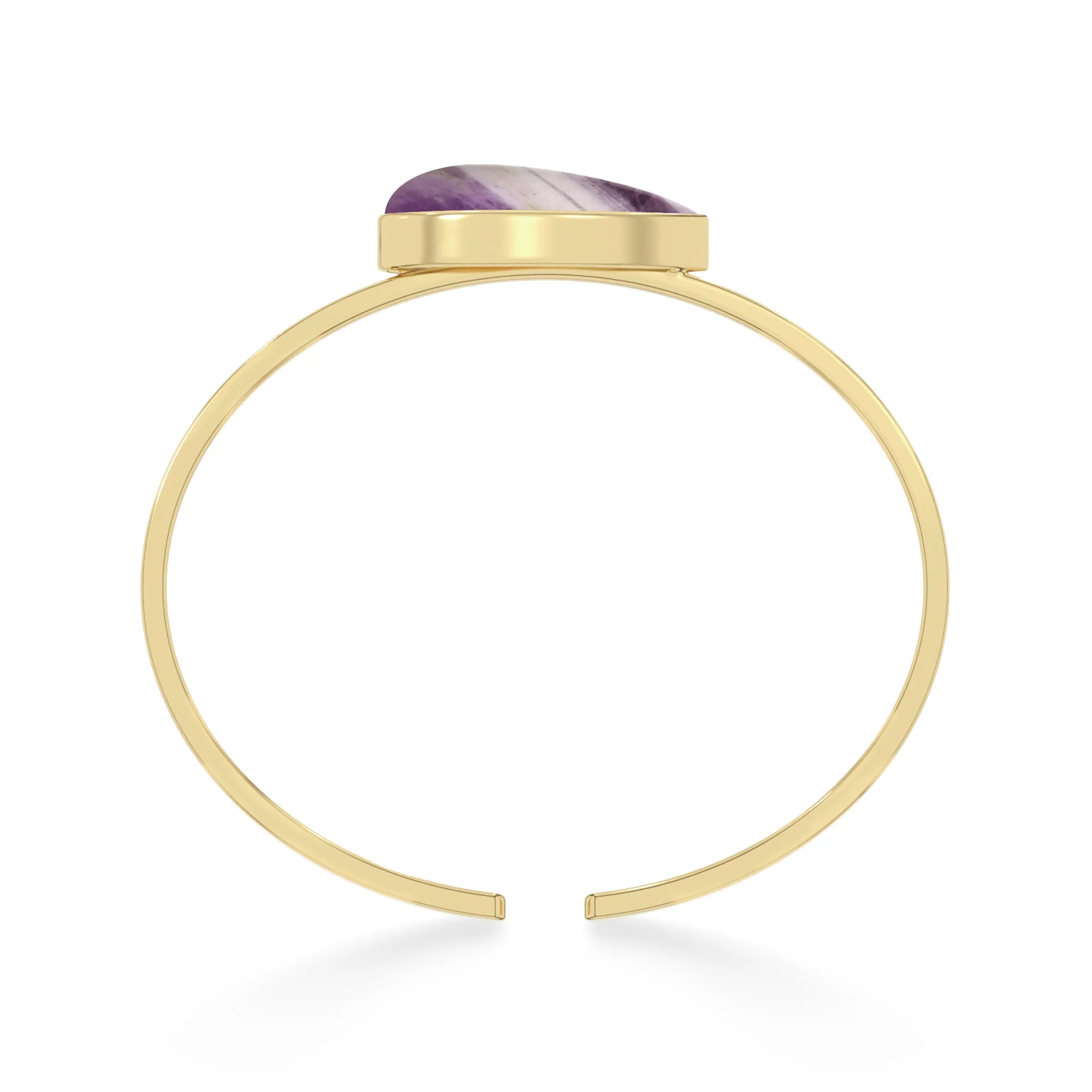 chevron amethyst rough bracelet