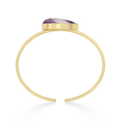 chevron amethyst rough bracelet