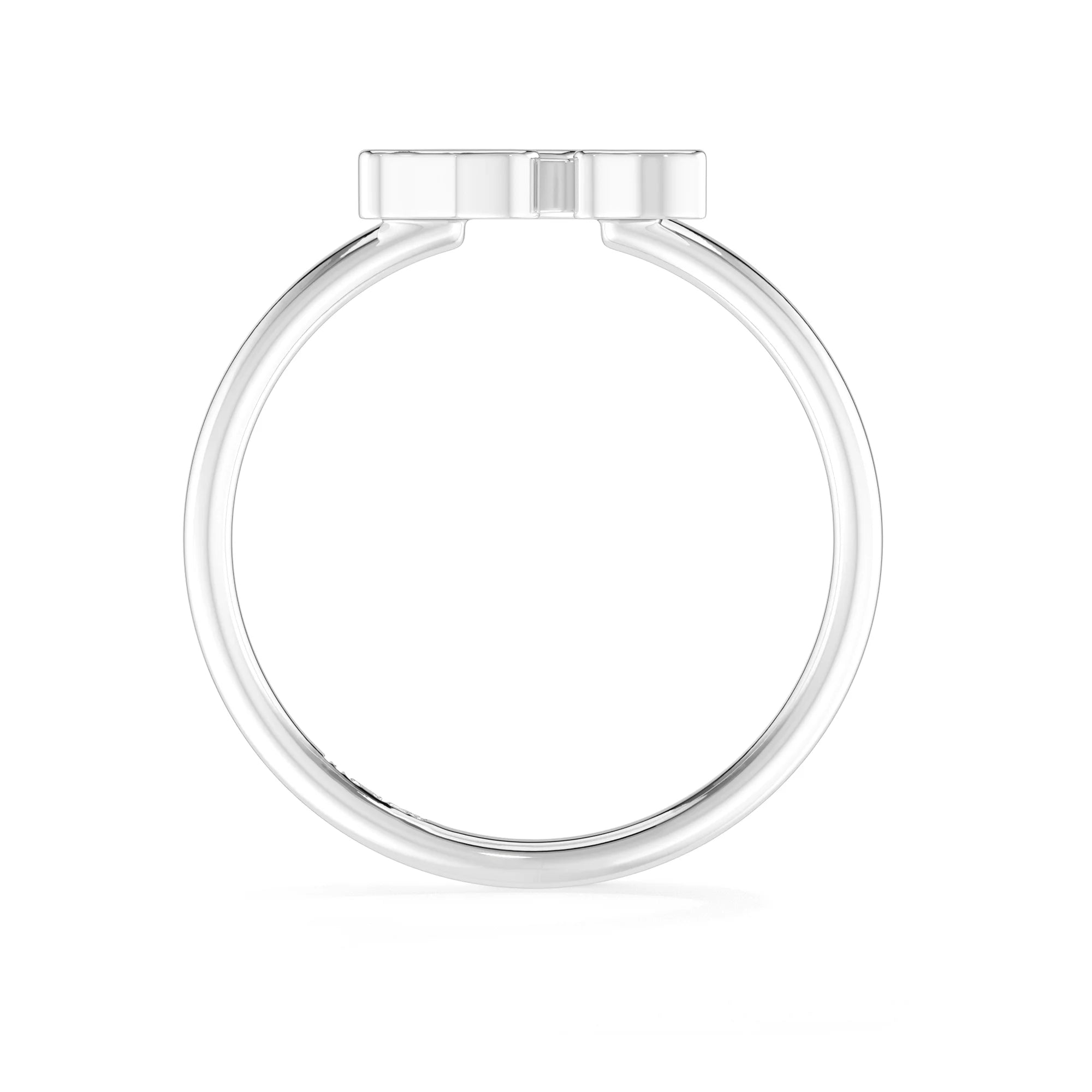 bumble bee stackable bezel-set ring