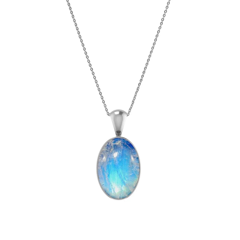 rainbow moonstone pendant
