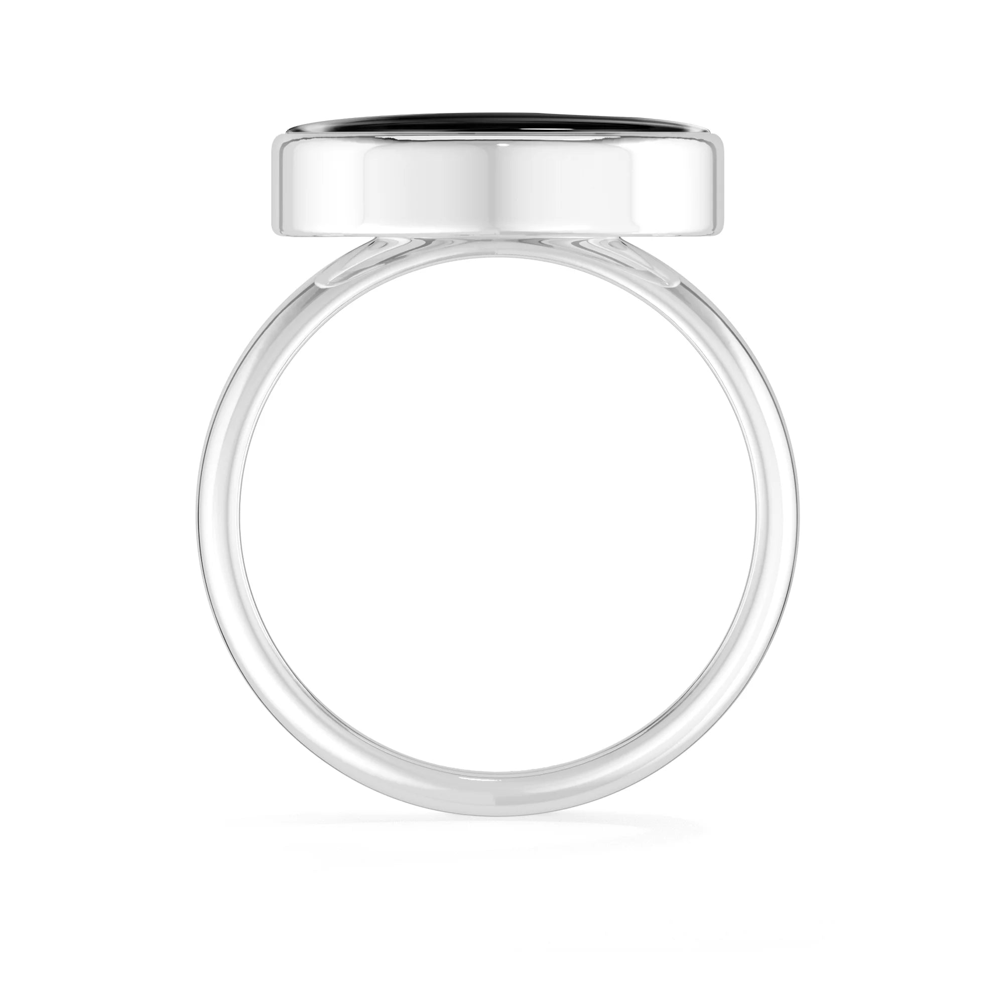 black-onyx bezel-set ring