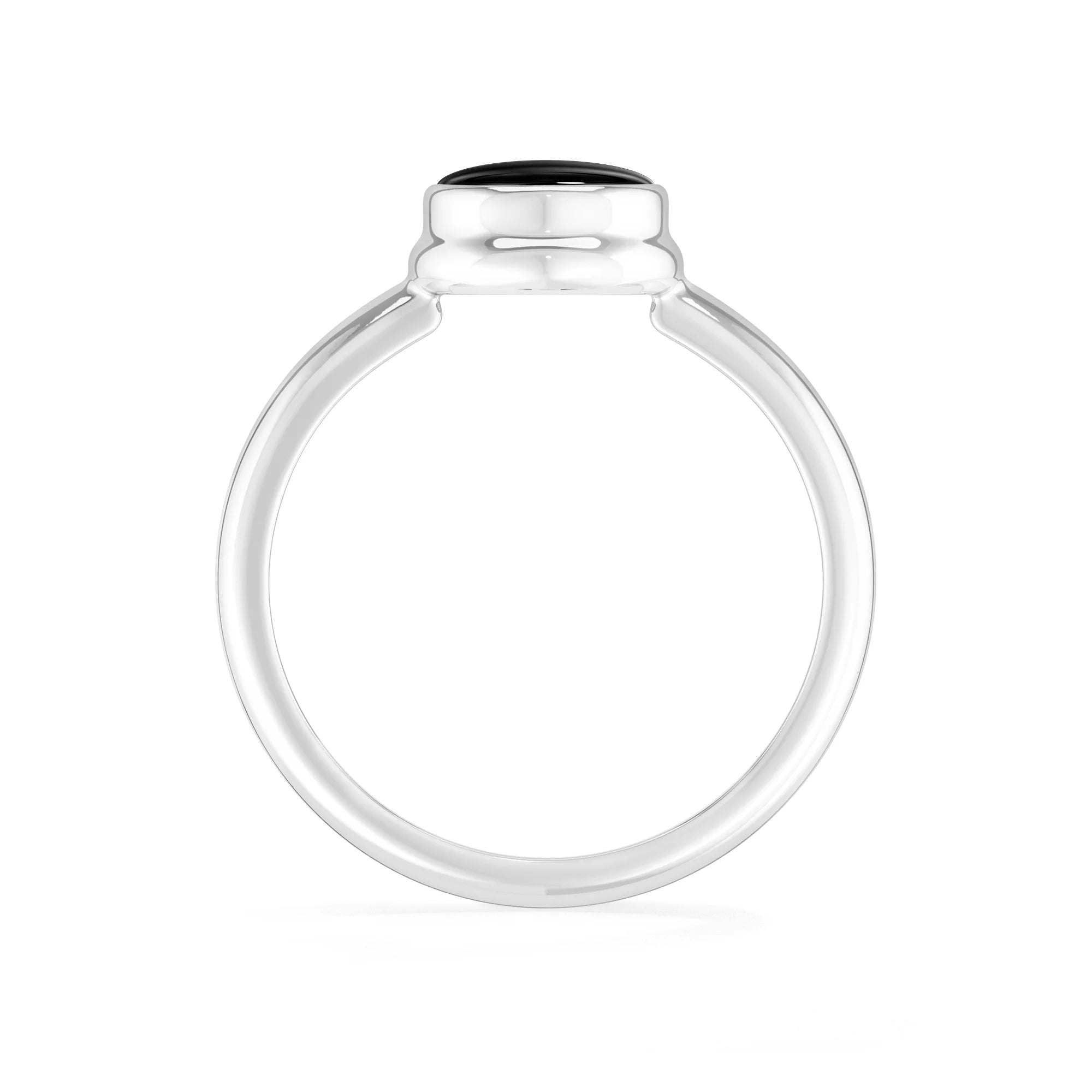 black-onyx bezel-set ring