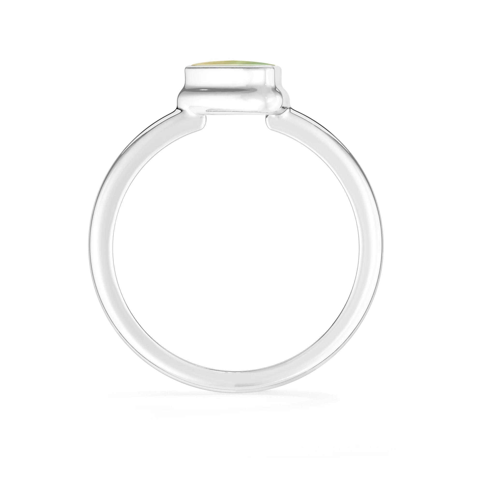 fluorite bezel-set ring