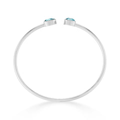 paraiba apatite cut bracelet