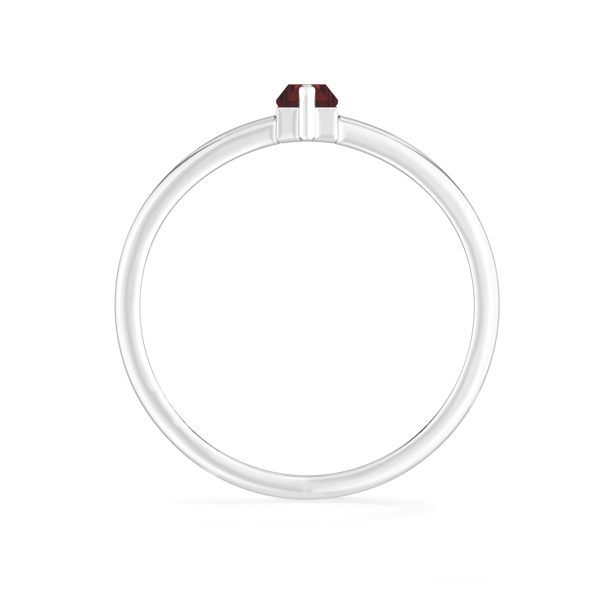 garnet prong-set ring